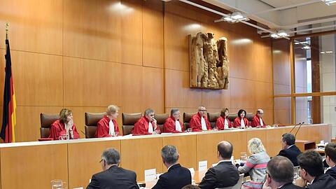 Der Zweite Senat beim Bundesverfassungsgericht.