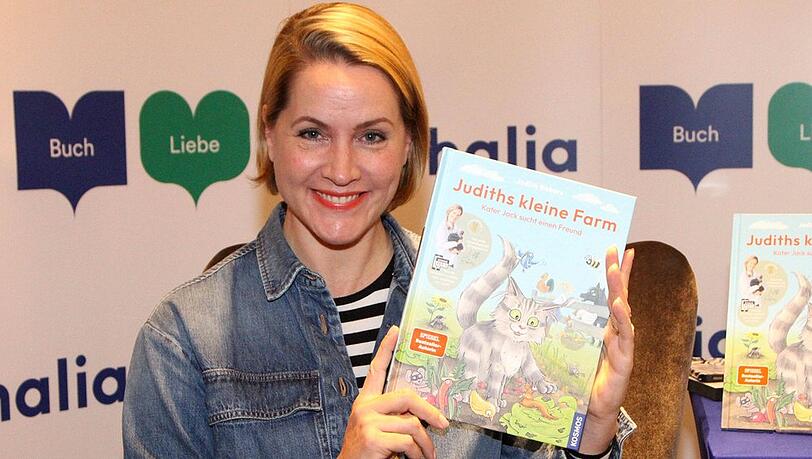 Nie wieder "Tagesschau": Judith Rakers mit ihrem frisch erschienenen Kinderbuch "Judiths kleine Farm"