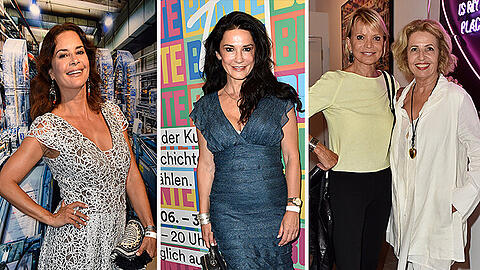 Bunte Mischung: So feiern die VIPs bei der Vernissage...
