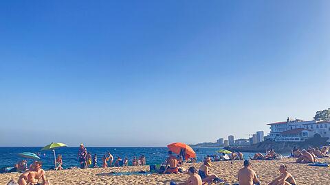 Der "große Strand" in Platja d'Aro ist auf den ersten Blick wirklich groß - aber vor 40 oder 50 Jahren war er viel größer.