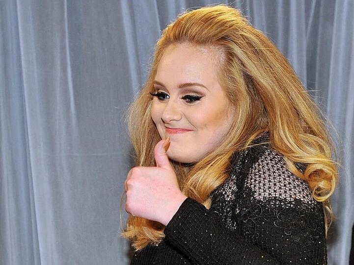 Adele bei der Oscar-Verleihung am 24. Februar 2013 in Los Angeles