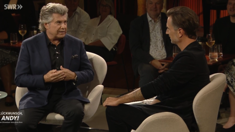 Gemeinsam mit Florian Silbereisen sprach Andy Borg über seine 40-jährige Bühnenkarriere.