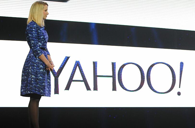 Yahoo-Chefin Marissa Mayer wird nach dem Verkauf an den Telekom-Riesen Verizon weiter in dem Unternehmen bleiben. Foto: Britta Pedersen