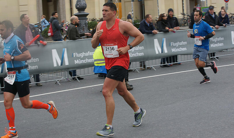Die Münchner Innenstadt wurde am Sonntag zur Marathon-Strecke.