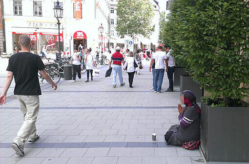 Bettler in der Sendlinger Straße (Symbolbild)