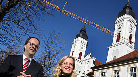 Natscha Kohnen, die Generalsekretärin der bayerischen SPD mit SPD-Landtagsfraktionschef Markus Rinderspacher.