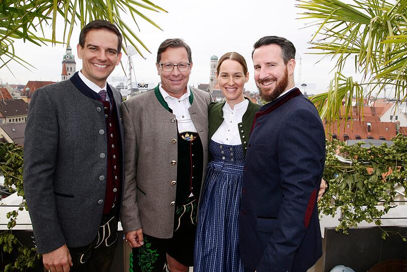 Dominik G. Reiner, Robert Pölzer sowie Alexandra und Philipp von Frankenberg