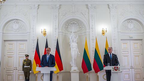 Merz sagt, die Sicherheit der baltischen Verbündeten sei auch Deutschlands Sicherheit.