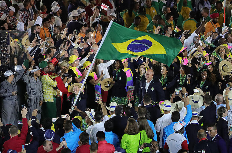 Beeindruckende Eröffnungsfeier der Olympischen Spiele in Rio. Die Bilder aus dem Maracana-Stadion.