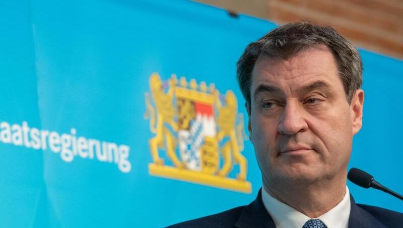 Markus Söder (CSU), Ministerpräsident von Bayern, vor der Presse. Foto: Peter Kneffel/dpa-Pool/dpa Markus Söder (CSU), Ministerpräsident von Bayern, vor der Presse. Foto: Peter Kneffel/dpa-Pool/dpa