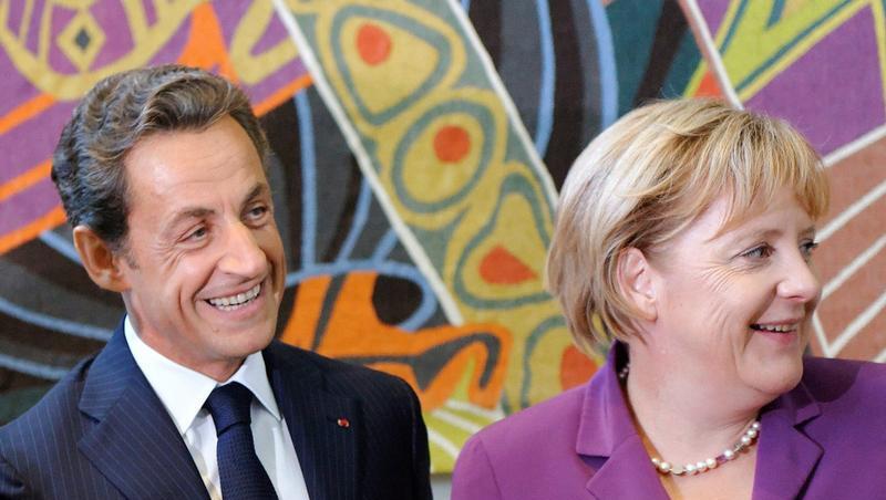 Nicolas Sarkozy und Angela Merkel im Hauptquartier der UN in New York. Nicolas Sarkozy und Angela Merkel im Hauptquartier der UN in New York.