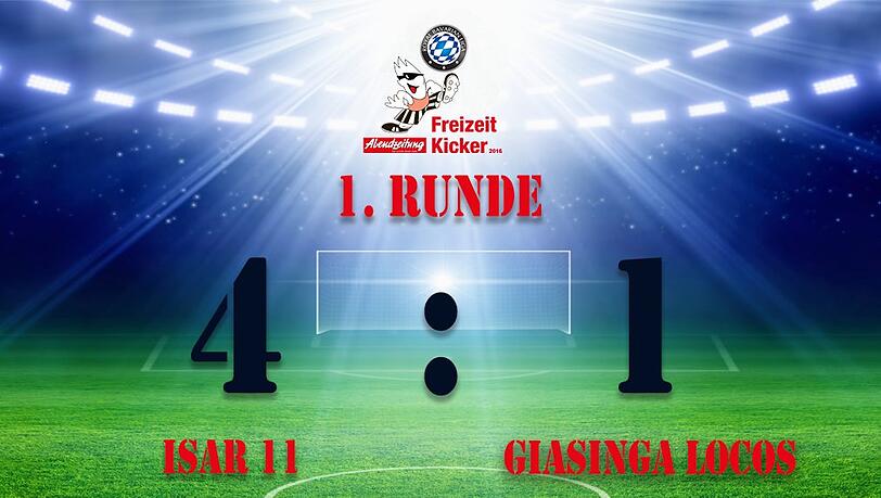 Isar 11 gewann die Partie in der 1. Runde mit 4:1. Isar 11 gewann die Partie in der 1. Runde mit 4:1.