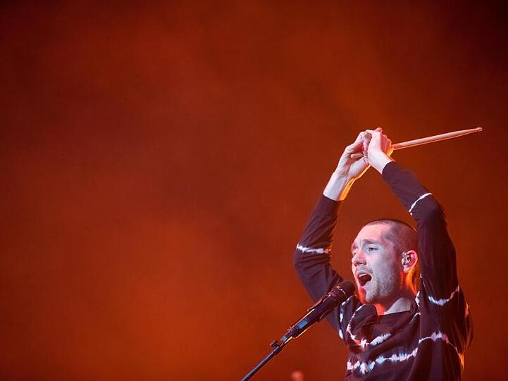 Dan Smith, Sänger der britischen Indie-Rockband Bastille. Foto: Daniel Karmann