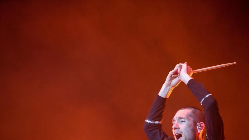 Dan Smith, Sänger der britischen Indie-Rockband Bastille. Foto: Daniel Karmann Dan Smith, Sänger der britischen Indie-Rockband Bastille. Foto: Daniel Karmann