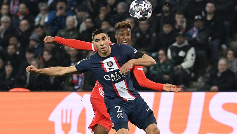 Sieht sich schweren Vorwürfengegenüber: Achraf Hakimi (r.).