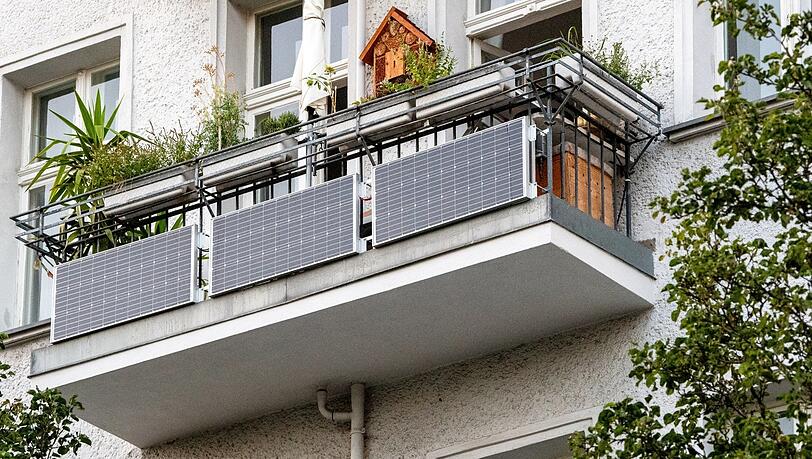 Ein "Balkon-Kraftwerk".