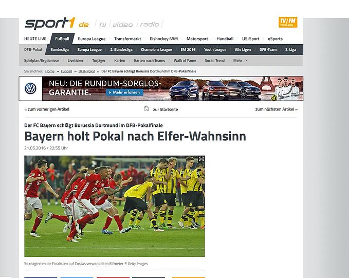 "Elfer-Wahnsinn": So sah es Sport1.