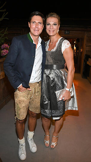 Maria Hoefl Riesch mit Mann Marcus Hoefl.