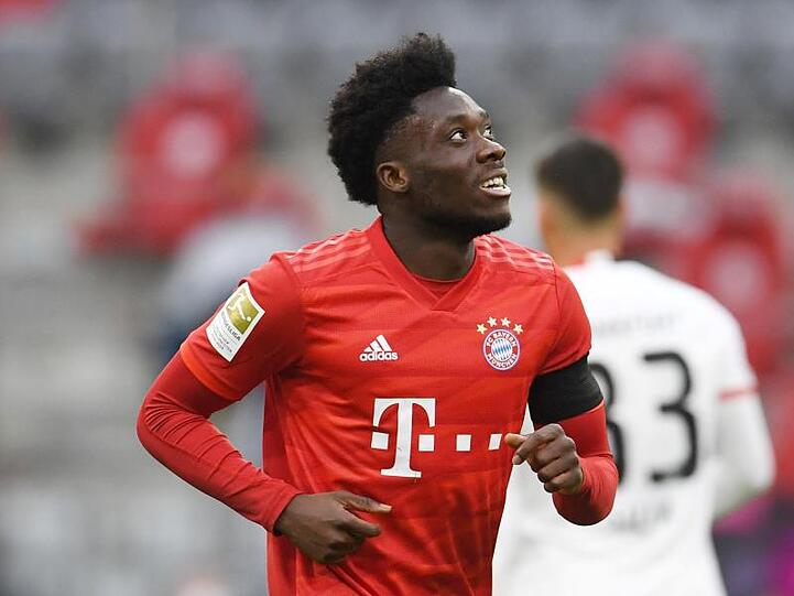 Alphonso Davies in Aktion. Foto: Andreas Gebert/Reuters-Pool/dpa/Archivbild