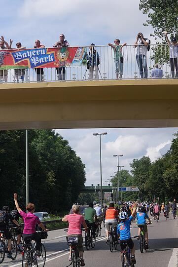 Weitere Bilder der BR-Radltour durch München.