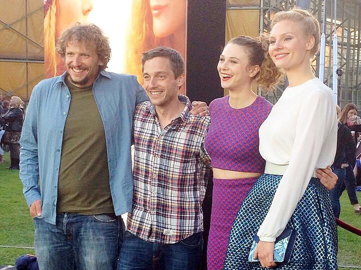 Sicher nicht die letzte Premiere in München: Marcus H. Rosenmüller, Volker Bruch, Anna Maria Sturm und Rosalie Thomass