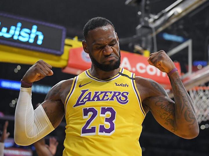 LeBron James von den Los Angeles Lakers ist der Superstar der NBA.