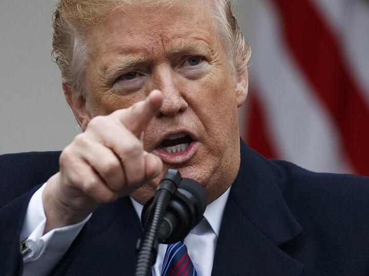 Donald Trump am Freitag nach einem Gespräch mit führenden Kongressmitgliedern über die Grenzsicherheit der USA.