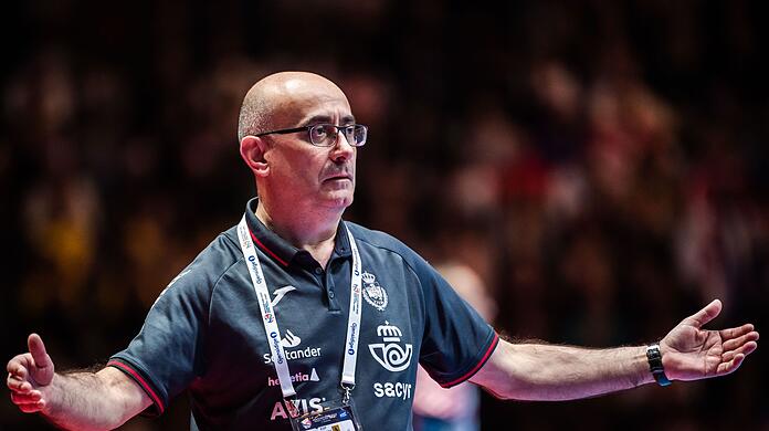 Startete mit der spanischen Handball-Nationalmannschaft mit einem Auftaktsieg in die EM: Trainer Jordi Ribera.