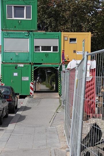 An einer Baustelle passierte der Streit des Rentners mit einem Radfahrer, der zum Tode führte.