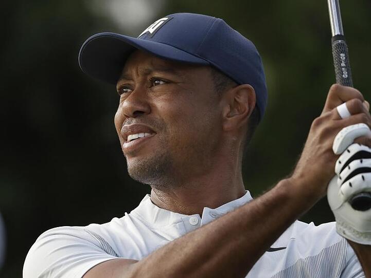 Gab in Jersey City vor der zweiten Runde auf: Tiger Woods.