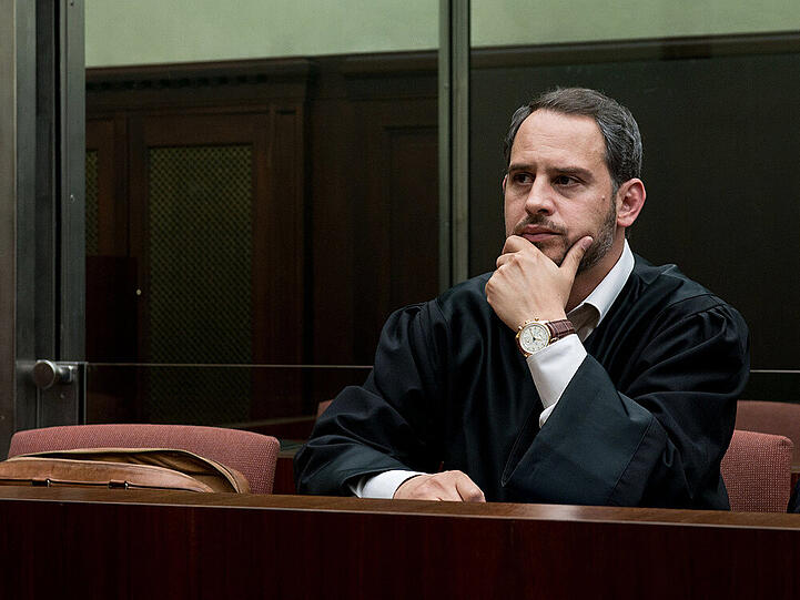 Moritz Bleibtreu als Anwalt Friedrich Kronenberg in der ZDF-Serie "Schuld nach Ferdinand von Schirach"