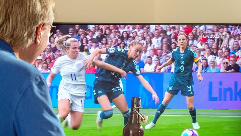 Fast 18 Millionen Menschen fieberten beim EM-Finale der Frauen mit. Fast 18 Millionen Menschen fieberten beim EM-Finale der Frauen mit.