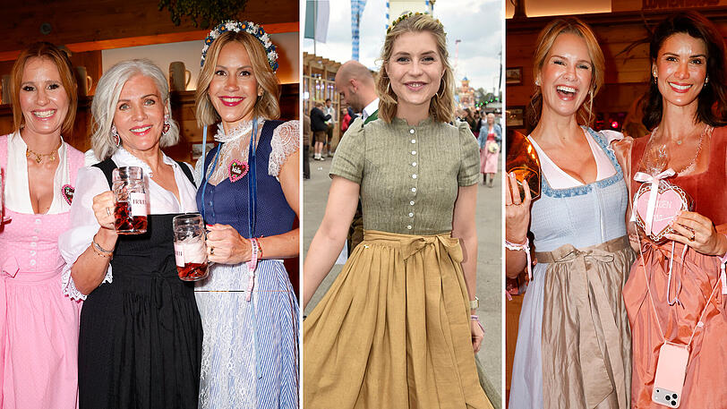 Diese Frauen zeigten sich am Donnerstagabend im Schützenzelt... Diese Frauen zeigten sich am Donnerstagabend im Schützenzelt...