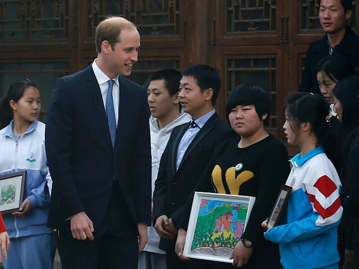 Prinz William bei seinem Besuch in China
