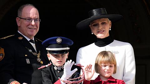 Die Weihnachtskarte von Fürst Albert II. und Fürstin Charlène mit ihren Kindern Prinz Jacques und Prinzessin Gabriella wurde geleakt