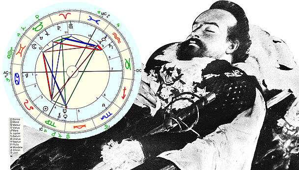 König Ludwig II. auf seinem Totenbett. Der Bayern-König ist am frühen Abend des 13. Juni 1886 am Starnberger See ums Leben gekommen. Er wurde nur 40 Jahre alt. König Ludwig II. auf seinem Totenbett. Der Bayern-König ist am frühen Abend des 13. Juni 1886 am Starnberger See ums Leben gekommen. Er wurde nur 40 Jahre alt.