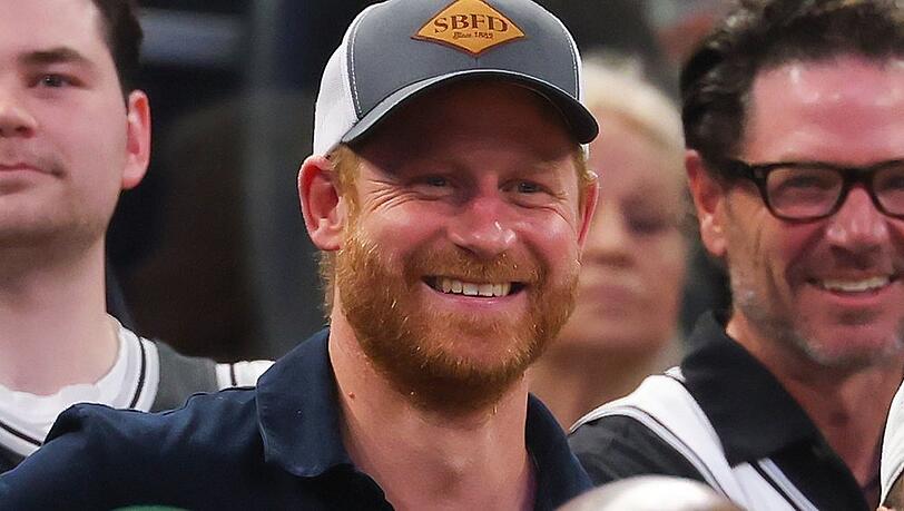 Prinz Harry bei den NBA-Finals. Prinz Harry bei den NBA-Finals.