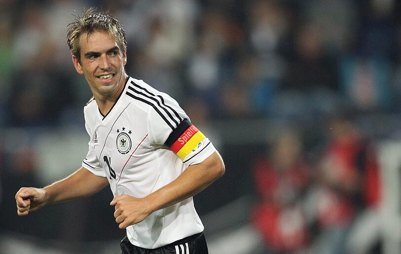 Bayern Kapitän Philipp Lahm bestreitet am Freitag in der Allianz Arena sein 100. Länderspiel.