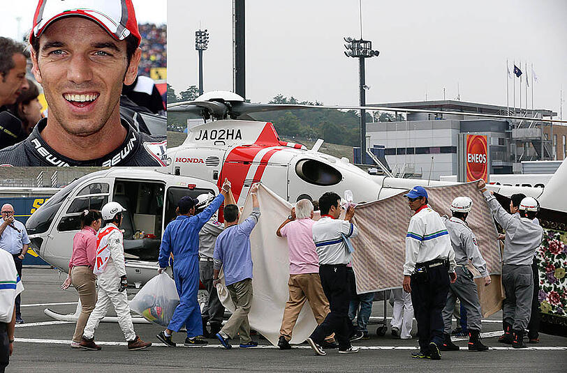 Bangen um MotoGP-Pilot Alex de Angelis.
