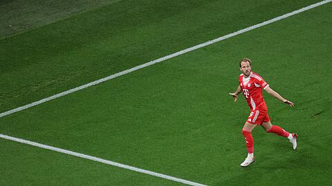 Harry Kane feiert sein Tor zum 1:0.