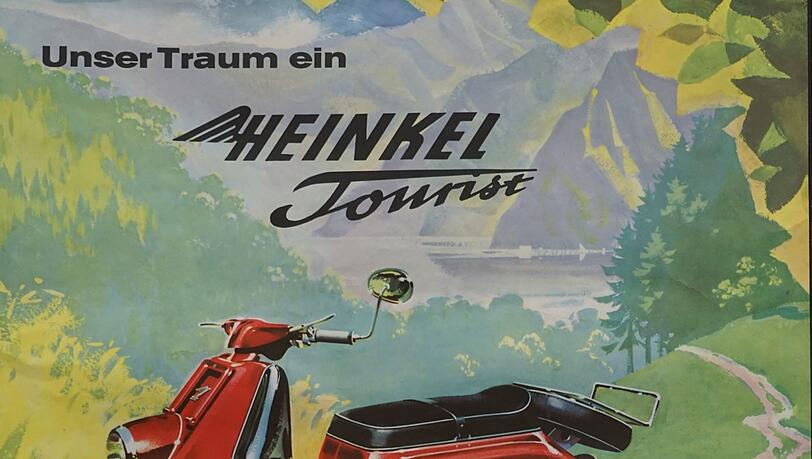1960: Die Münchner Polizei bestellt 1963 50 Roller der Marke Heinkel Tourist. Mit 175 Kubik und neun PS rauschen die Beamten damit bis Anfang der 70er durch die Stadt. Die Deutsche Bundespost erwirbt damals etwa 100 Fahrzeuge unter anderem für die Zustellung von Telegrammen. Der Heinkel Tourist ist in den 50er und 60er Jahren einer der meist verkauften Roller in Deutschland. Über 150.000 Stück werden in der Zeit von 1953 bis 1965 produziert. 1960: Die Münchner Polizei bestellt 1963 50 Roller der Marke Heinkel Tourist. Mit 175 Kubik und neun PS rauschen die Beamten damit bis Anfang der 70er durch die Stadt. Die Deutsche Bundespost erwirbt damals etwa 100 Fahrzeuge unter anderem für die Zustellung von Telegrammen. Der Heinkel Tourist ist in den 50er und 60er Jahren einer der meist verkauften Roller in Deutschland. Über 150.000 Stück werden in der Zeit von 1953 bis 1965 produziert.