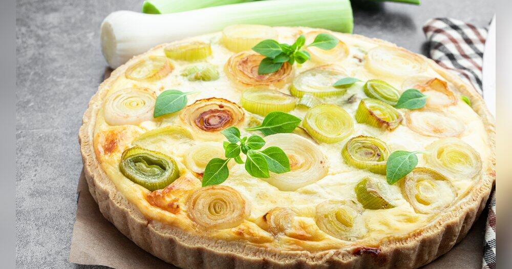Quiche-mit-cremiger-Lauch-K-se-F-llung