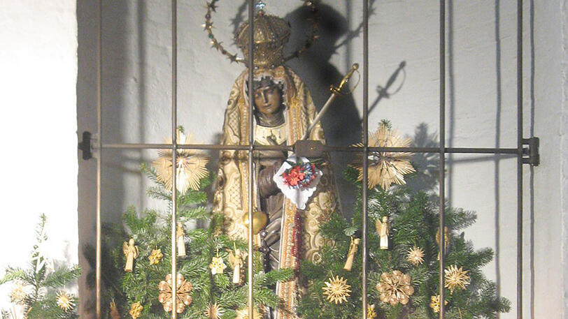 Die schmerzhafte Muttergottes in der Herzogspitalkirche.