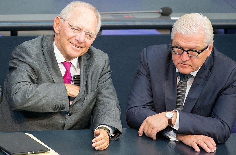 Aussen und Innenminister: Frank-Walter Steinmeier und Wolfgang Schäuble.