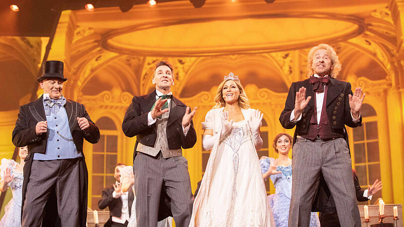 Heinz Hoenig, Mark Keller, Helene Fischer und Thomas Gottschalk.