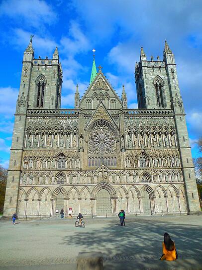 Beliebtes Pilgerziel: der Nidarosdom in Trondheim.