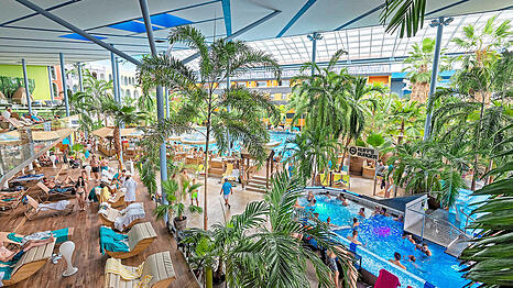 Die Therme Erding. Hier gab es am Karfreitag einen Brand im Gastronomiebereich. (Symbolfoto)