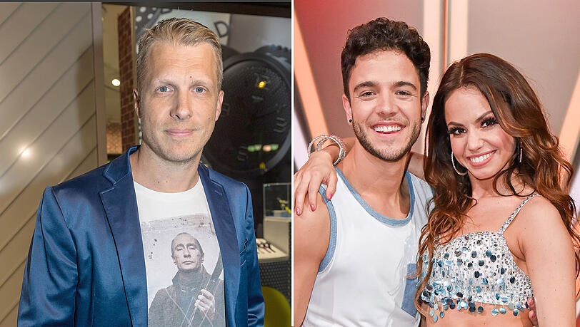 Oliver Pocher macht sich in seiner Sendung über Luca Hänni und Christina Luft lustig. Oliver Pocher macht sich in seiner Sendung über Luca Hänni und Christina Luft lustig.