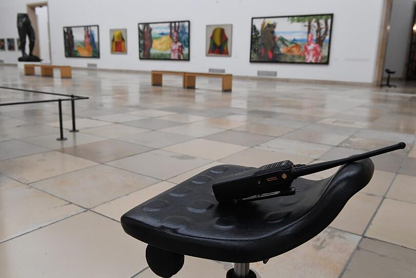 Die weitläufigen Räume des Hauses der Kunst erweisen sich nun in der Coronakrise als Vorteil.
