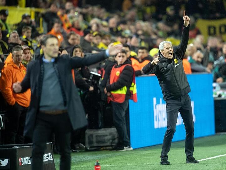 Bayern-Trainer Niko Kovac (l) oder BVB-Coach Lucien Favre (r): Einer wird erstmals Meistertrainer werden.